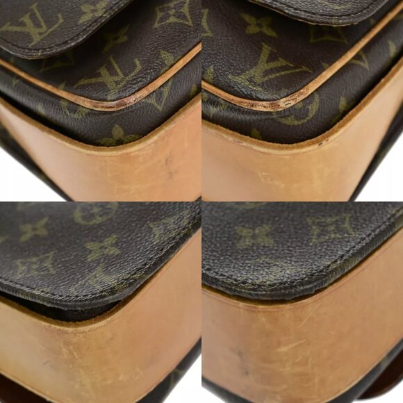 LOUIS VUITTON Cartouchiere GM Shoulder Bag Monogram Leather Brown - Picture 3 of 7